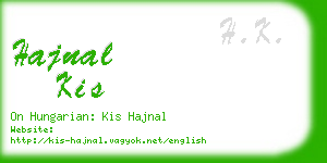 hajnal kis business card